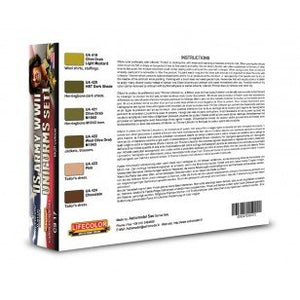 Lifecolor CS17 Acrylic paint set American Uniforms Set 1 6x22ml – image 2