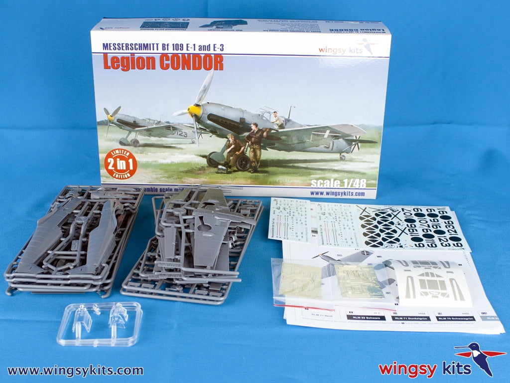 Wingsy Kits D5-09 MESSERSCHMITT Bf 109 E-1 and E-3 Legion Condor 1/48 – image 2