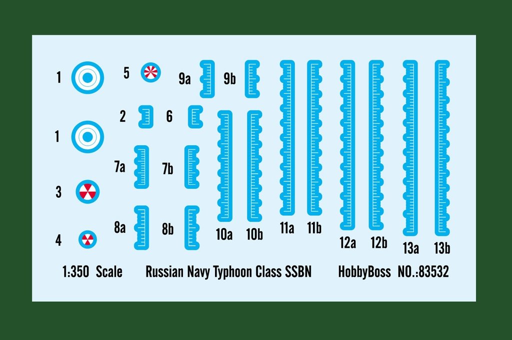 Hobby Boss 83532 Russian Navy Typhoon Class SSBN 1/350 – obrázek 4