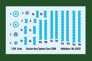 Hobby Boss 83532 Russian Navy Typhoon Class SSBN 1/350 – obrázek 4