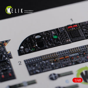 KELIK K48090 CH-46E interior 3D decals for Academy kit 1/72 – zdjęcie 3