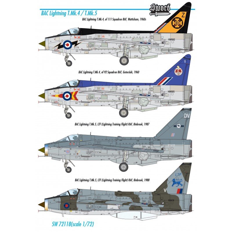 Épée 72118 Lightning T.4/T.5 1/72 – image 2