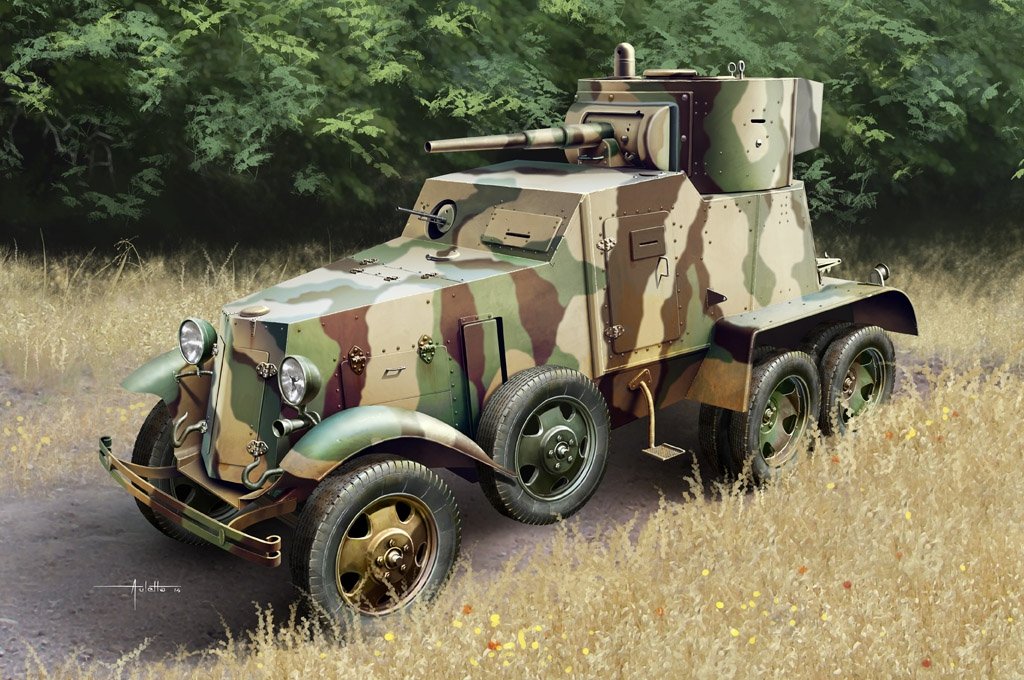 Voiture blindée soviétique BA-6 Hobby Boss 83839