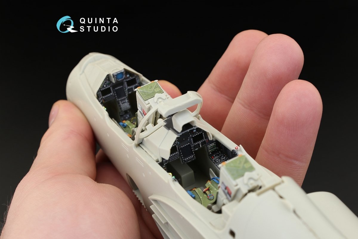 Intérieur imprimé en 3D et coloré sur papier décalcomanie pour le kit Kitty Hawk (QD32014 de Quinta Studio, pour le Mirage 2000B-5 (2000-5BGM Mk2)) à l&amp;#39;échelle 1/32 – image 5