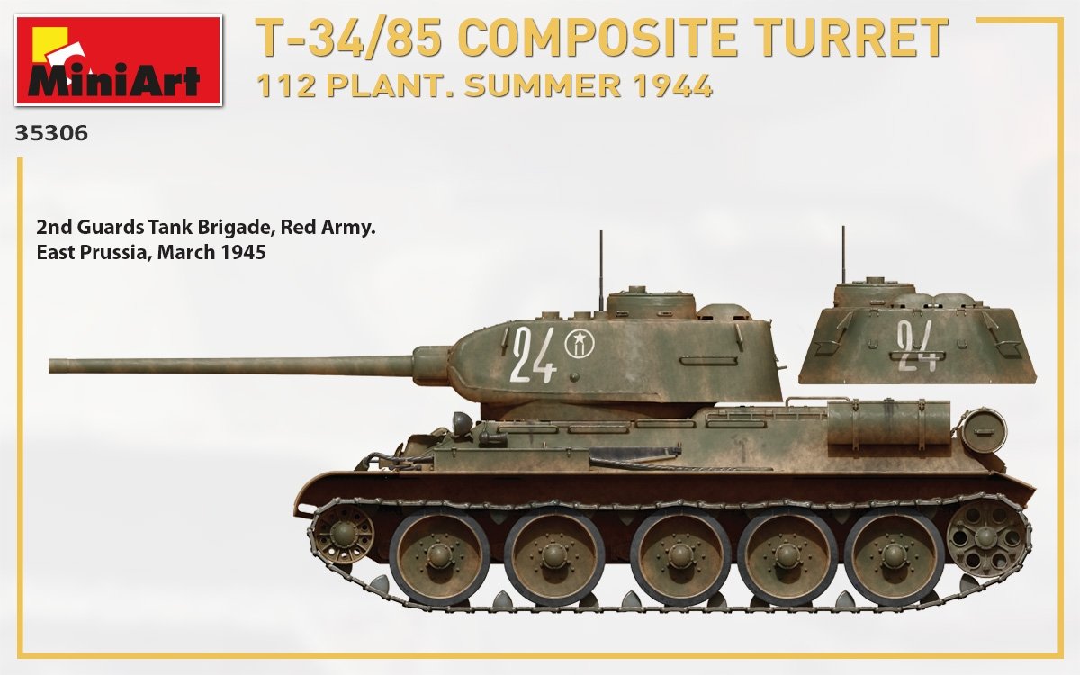 MiniArt 35306 T-34/85 COMPOSITE TURRET. 112 PLANT. SUMMER 1944 1/35 – image 10