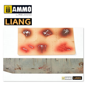 Liang 0005 Splashes Blood Effects Airbrush Stencils – Bild 5