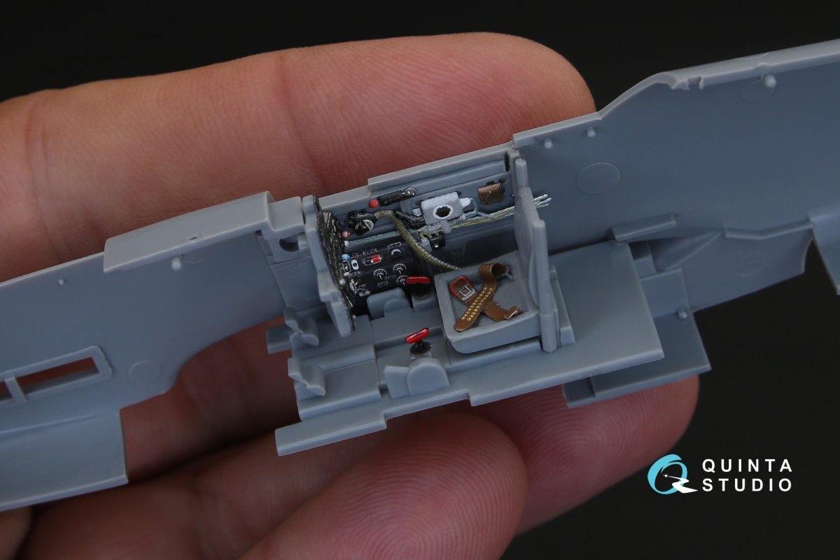 Quinta Studio QD48140 Ki-61-I 3D-Printed &amp;amp; colored Interior on decal paper (for Hasegawa kit) 1/48 – image 4