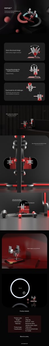DSPIAE AT-TV OMNI-DIRECTIONAL TABLETOP VISE / Vice – Bild 5