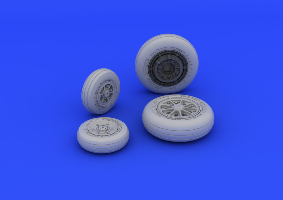 Eduard 648181 F-104 undercarriage wheels late 1/48 (Hasegawa) – obrázek 3