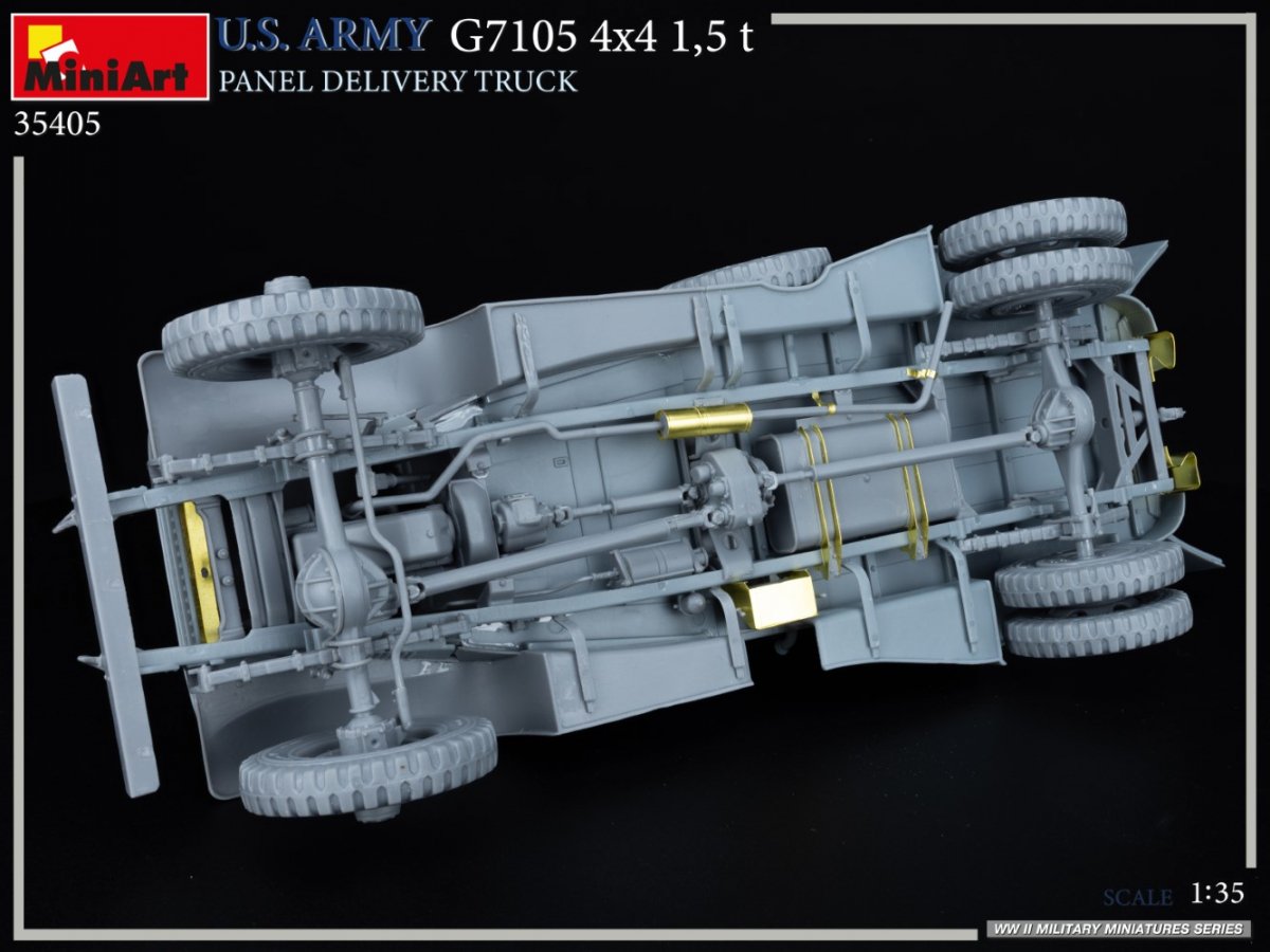MiniArt 35405 US ARMY G7105 4х4 1.5 t PANEL DELIVERY TRUCK 1/35 – image 12