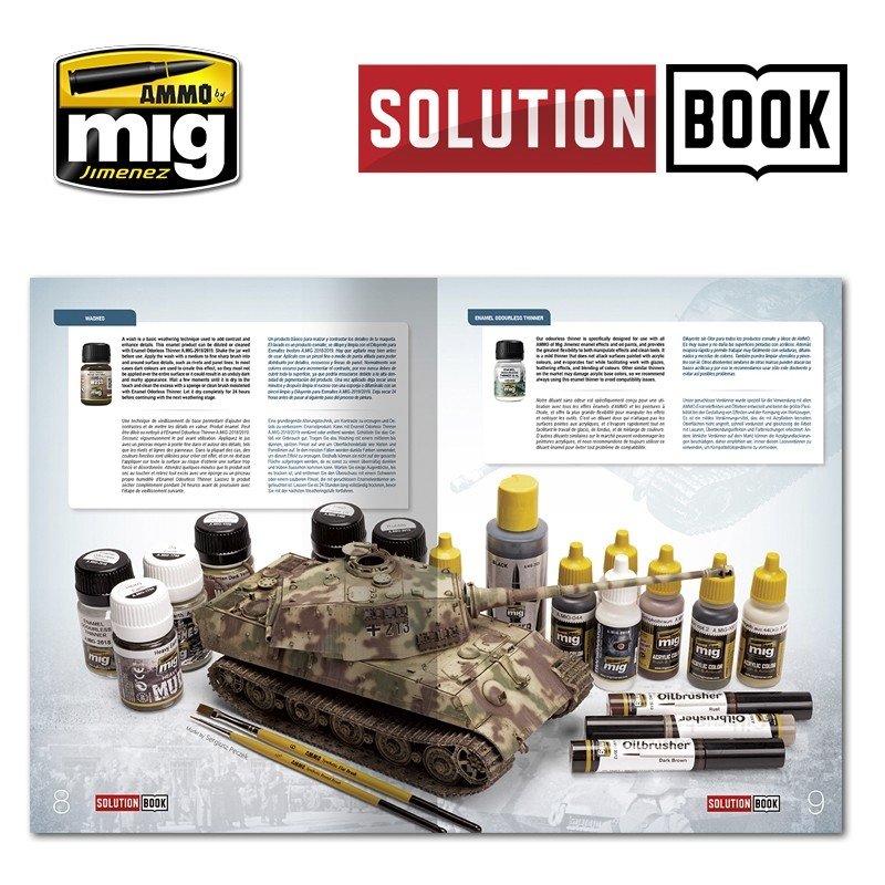 AMMO of Mig Jimenez 6503 SOLUTION BOOK. HOW TO PAINT WWII GERMAN LATE (Multilingual) – image 4
