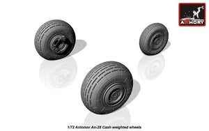 Armory Models AW72044 Antonov An-28 Cash wheels w/ weighted tires 1/72 – immagine 4