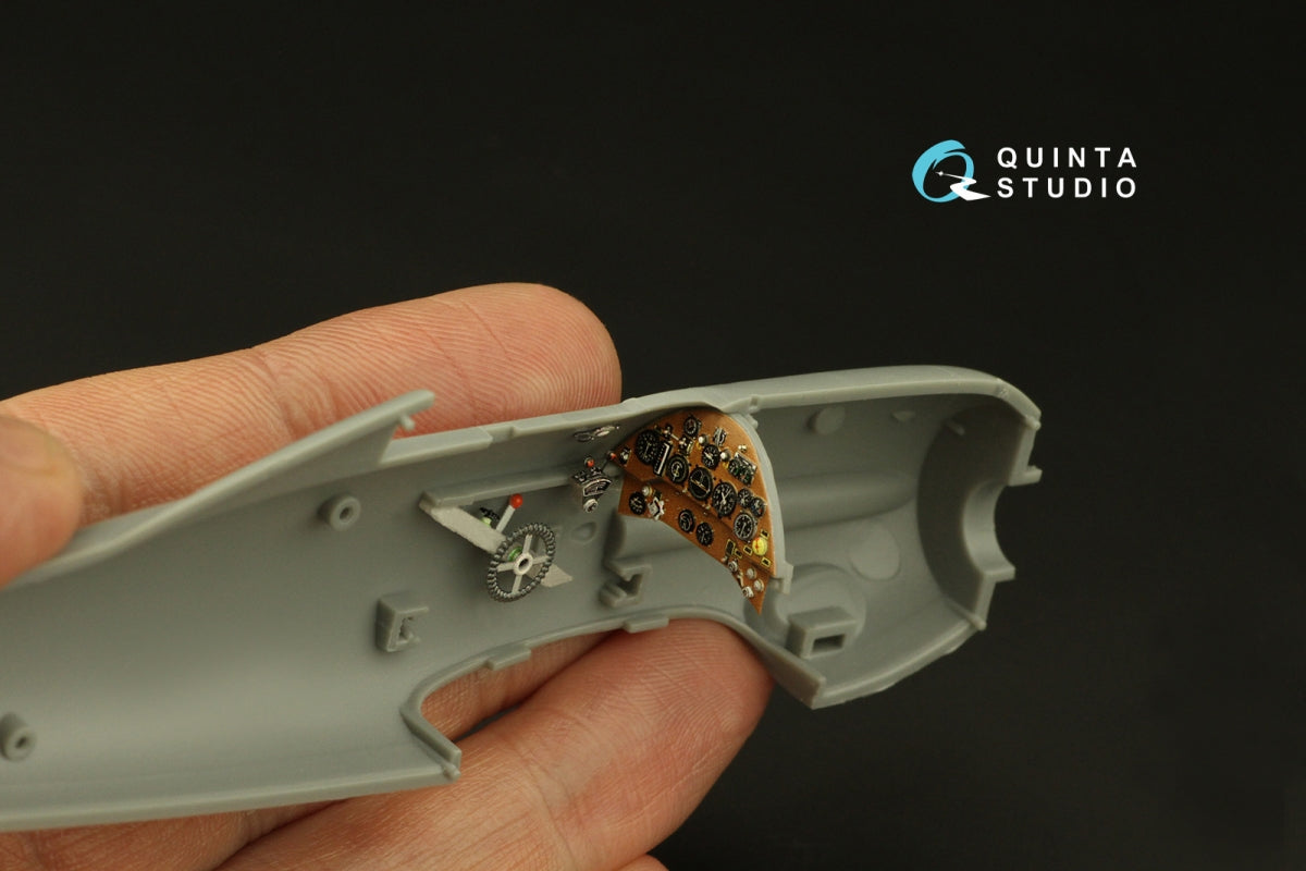 Quinta Studio QD48393 Gloster Gladiator MKI 3D-Printed &amp;amp; colored Interior on decal paper (I Love Kit) 1/48 – image 7