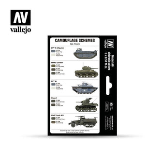 Vallejo 71623 WWII USMC Colors Green &amp;amp; Gray Patterns 1942-1945 6x17ml – obrázek 2