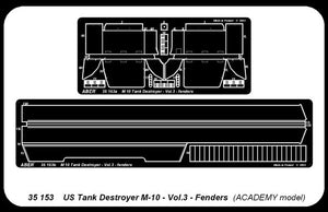 Aber 35153 American M-10 tank destroyer part 3 fenders (ACA) (1/35) – image 5