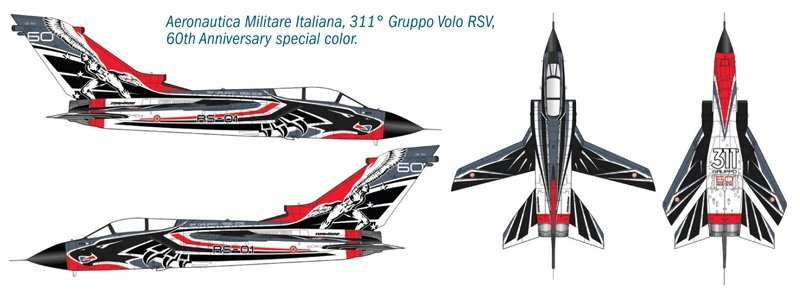 Italeri 2766 TORNADO IDS 60 ANNIV. 311 GV RS 1/48 – obrázek 3