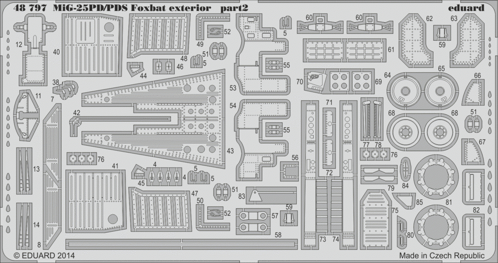 Eduard 48797 MiG-25PD/ PDS Foxbat exterior KITTY HAWK 1/48 – image 2