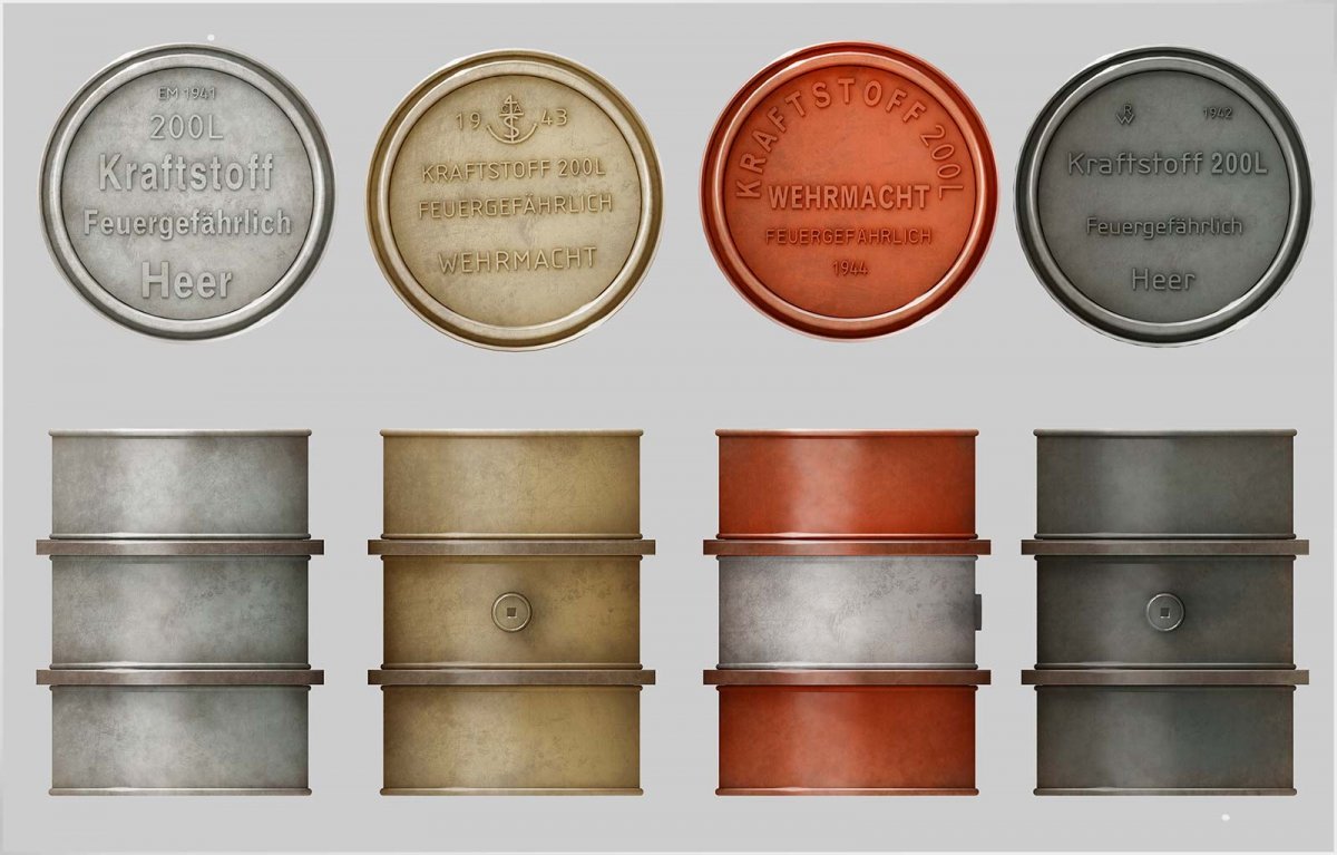 MiniArt 35597 GERMAN 200L FUEL DRUMS WW2 1/35 – image 4