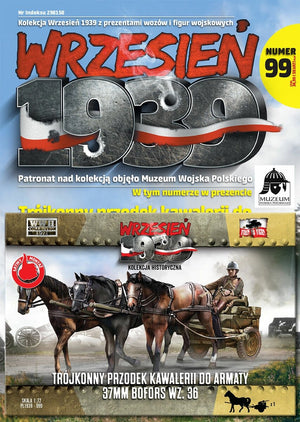 First To Fight PL099 Three-horse cavalry breech for 37mm Bofors gun wz. 36 1/72