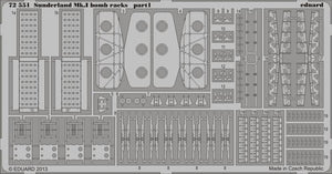 Eduard 72551 Sunderland Mk. And bomb racks 1/72 ITALERI