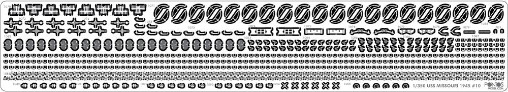 Pontos 37026FB USS BB-63 Missouri 1945 Advanced Detail Up Set (Deck Blue 20B stained wooden deck) 1/350 – image 20