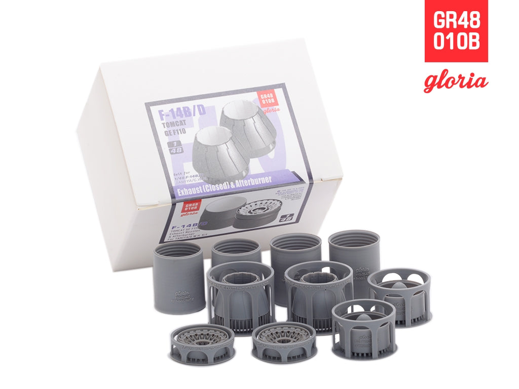 Gloria GR48012B F-16CJ F110-GE Exhaust Nozzle &amp;amp; Afterburner CLOSED TAMIYA 1/48 – Bild 4