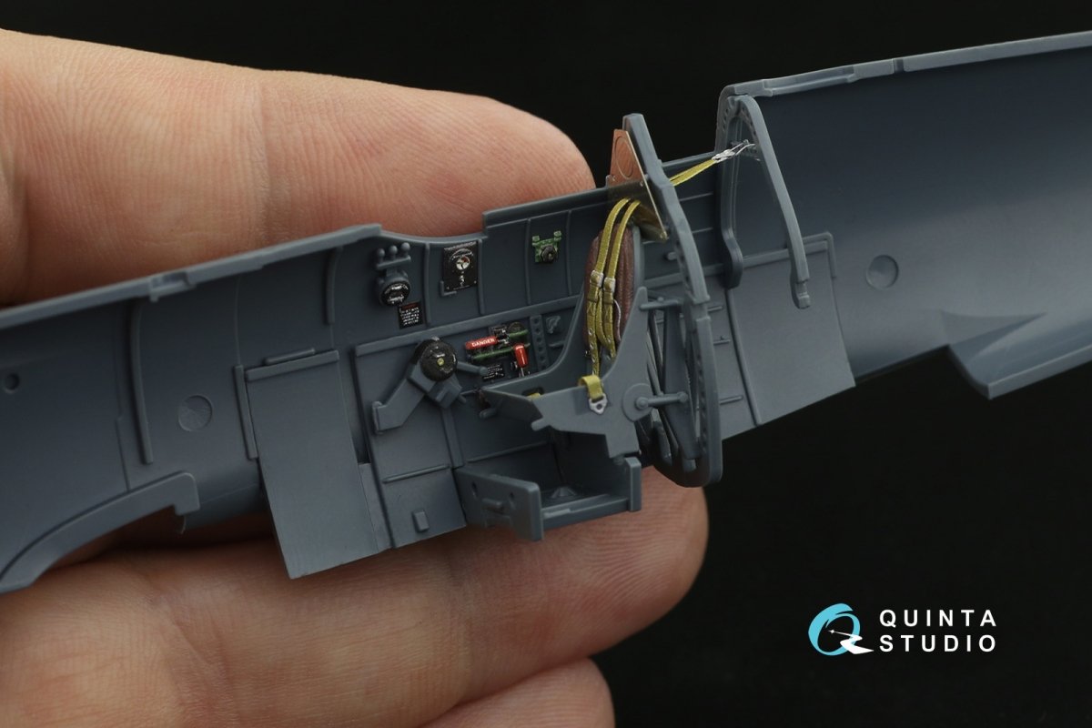 Quinta Studio QD48205 Spitfire Mk.II 3D-Printed &amp;amp; colored Interior on decal paper (Eduard) 1/48 – image 6