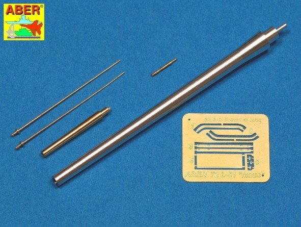 Aber 72L-51 Set of 2 barrels for German Heavy Tank MAUS 1/72