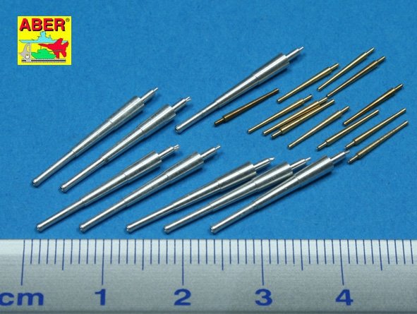 Aber 350L-42 Set of barrels 203mm x 8; 127mm x 12 for Japan Navy Saratoga, Lexington 1/350 – image 2