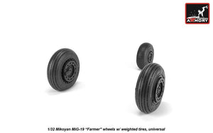 Armory Models AW32012 Mikoyan MiG-19 Farmer wheels w/ weighted tires 1/32 – image 5