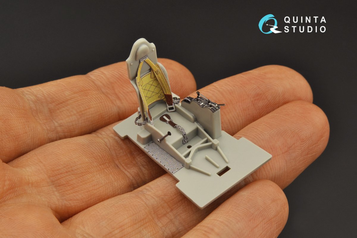 Quinta Studio QD48230 Fiat CR.42 3D-Printed &amp;amp; colored Interior on decal paper (Italeri) 1/48 – image 7