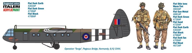 Italeri 1356 AS.51 HORSA Mk.I with BRITISH PARATROOPS 1/72 – Bild 3