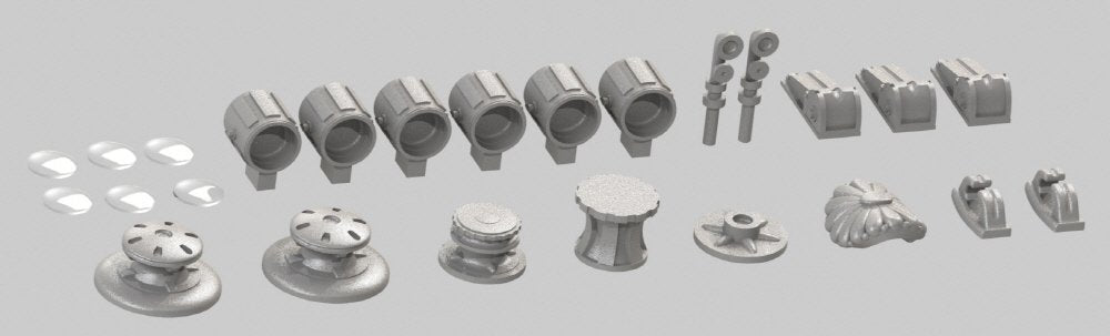 Pontos 23008F1 IJN MIKASA 1905 Detail Up Set 1/200 – Bild 5