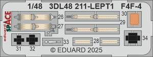 Eduard 3DL48211 F4F-4 SPACE Academy 1/48 – obrázek 4