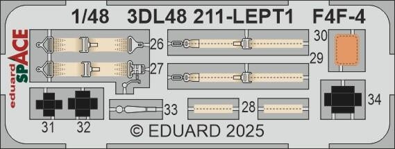 Eduard 3DL48211 F4F-4 SPACE Academy 1/48 – obrázek 4