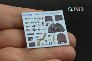 Quinta Studio QD48120 Spitfire Mk.VIII 3D-Printed &amp;amp; colored Interior on decal paper (Eduard) 1/48 – immagine 6