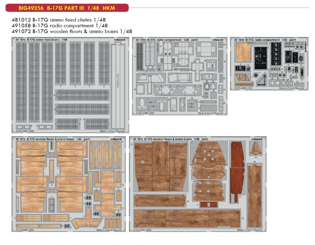 Eduard BIG49256 B-17G PART III 1/48 for HK MODELS – image 2
