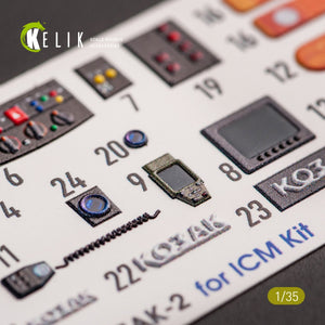KELIK K35020 KOZAK-2 UKRAINIAN MRAP 3D DECALS FOR ICM KIT 1/35 – Bild 5