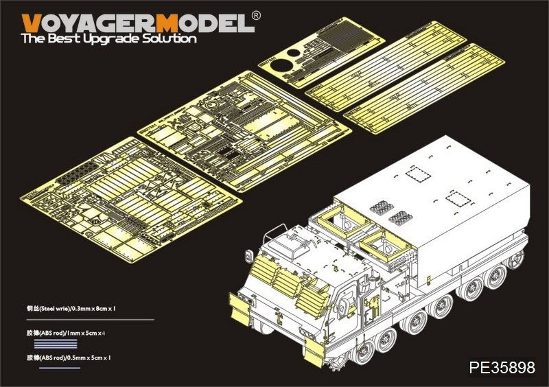 Voyager Model PE35898 Modern US M270A1 Mittlere Artillerie Racketen System Basic for TRUMPETER 1/35