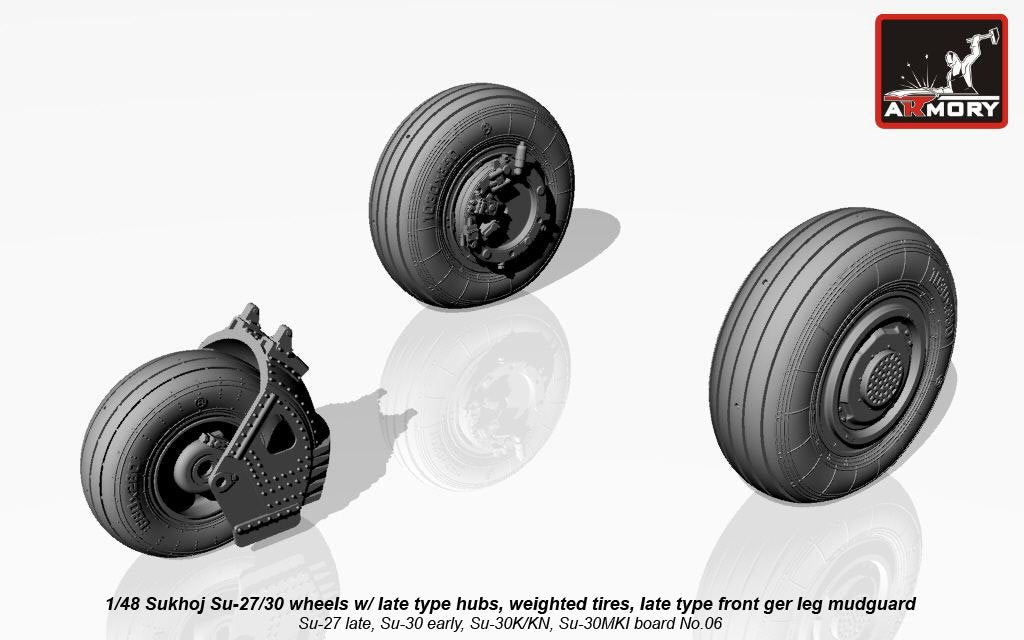 Roues de Flanker Sukhoj Su-27 / Su-30 (Armory Models AW48021) au 1/48 – image 5