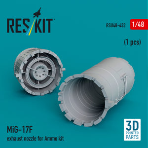 RESKIT RSU48-0433 MiG-17F exhaust nozzle for Ammo kit (3D Printed) 1/48 – immagine 2