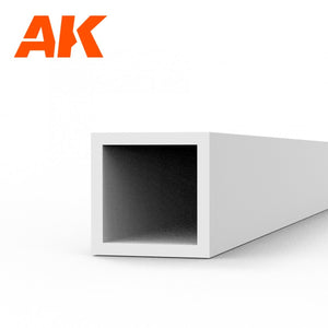 AK Interactive AK6547 SQUARE HOLLOW TUBE 3.00 X 350MM – STYRENE SQUARE HOLLOW TUBE – (3 UNITS) – image 2