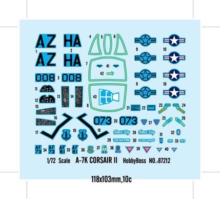 Hobby Boss 87212 A-7K CORSAIR II 1/72 – obrázek 2