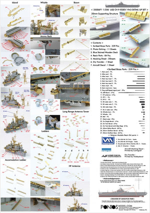 Pontos 35006F1 USS CV-9 Essex 1943 Detail Up Set 1/350 – zdjęcie 4