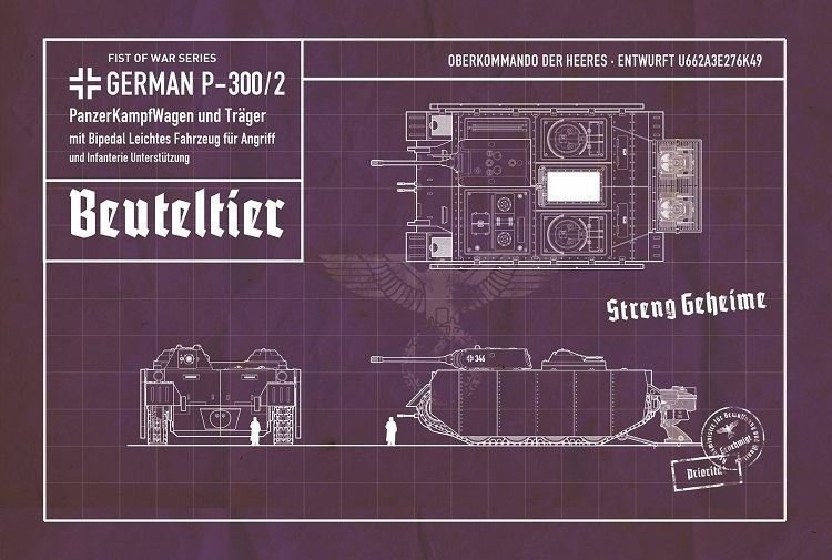 Modelcollect UA72161 Fist of War Series German P300/2 PanzerKampfWagen und Trager 1/72 – image 3