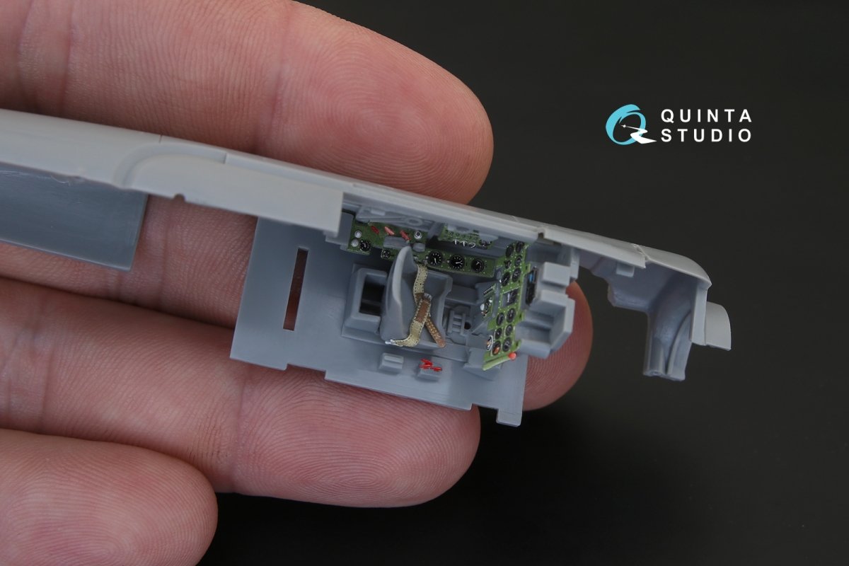 Quinta Studio QD48102 A6M2 3D-Printed &amp;amp; colored Interior on decal paper (for Hasegawa kit) 1/48 – Bild 7