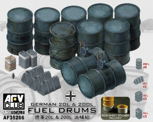 AFV Club 35266 Tambours complets allemands de 20 l et 200 l au 1/35