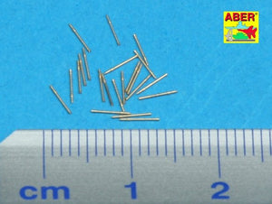 Aber 350L-16 Set of 20 pcs 20 mm L/65 barrels C/38 for German ships 1/350 – obrázek 2