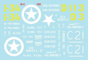 Star Decals 35-C1322 US Armor Mix #5 M4A1 (76) W Sherman in Europe 1944-45 1/35 – immagine 3