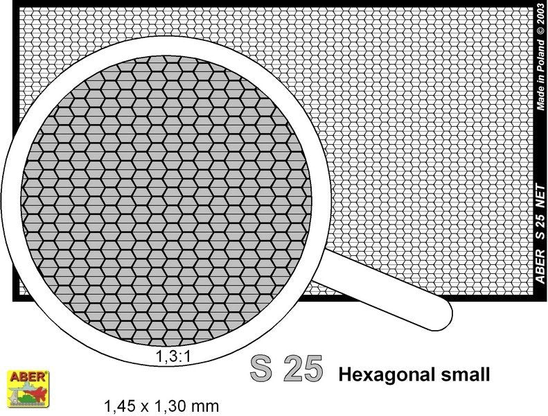 Aber S-25 Net with hexagonal mesh 1.5 x 1.4 mm – obrázek 2